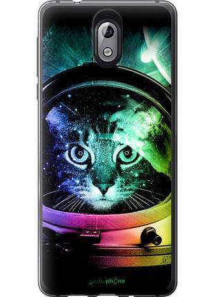 Чехол на nokia 3.1 кот-астронавт "4154u-1530-10746"