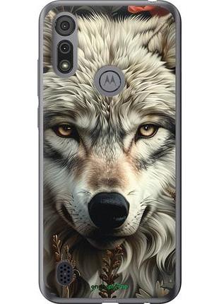 Чехол на motorola e6s волчий взгляд "6066u-2001-10746"