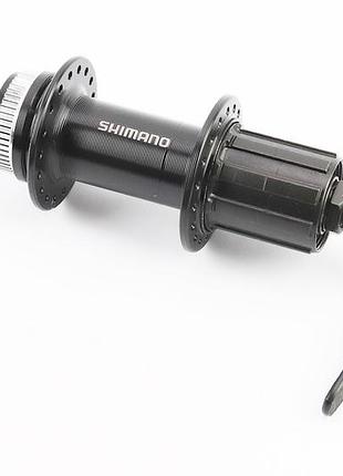Втулка задняя mtb алюминиевая 14gx36h под кассету 8-10зв, disk-brake center lock, крепл. эксцентрик, чёрная fh-tx505