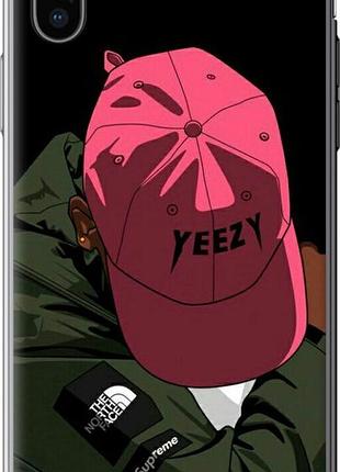 Чехол на iphone x logo de yeezy "3995u-1050-10746"