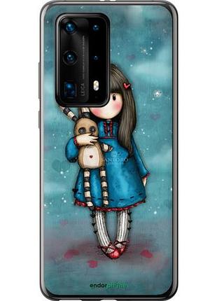 Чехол на huawei p40 pro plus девочка с зайчиком "915u-1917-10746"