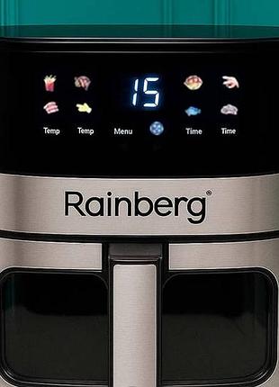 Аерофритюрниця rainberg rb-2295 8,5л 3800вт / аерогриль / мультипіч