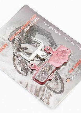 Тормозные колодки disk-brake (sram x0, x7, x9, xx, avid elixir 1,3,5,7,8, kugoo m5,g1,g-booster), красные yl-1021