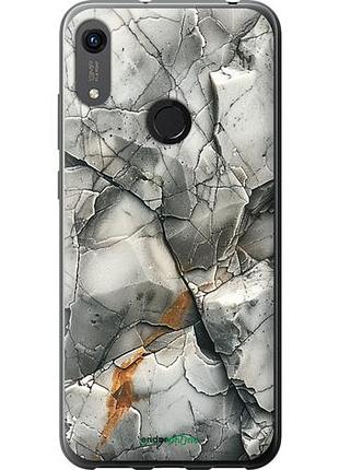 Чехол на huawei y6s серый мрамор "6041u-1871-10746"