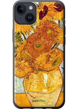 Чехол на iphone 14 plus винсент ван гог. подсолнухи "162u-2645-10746"