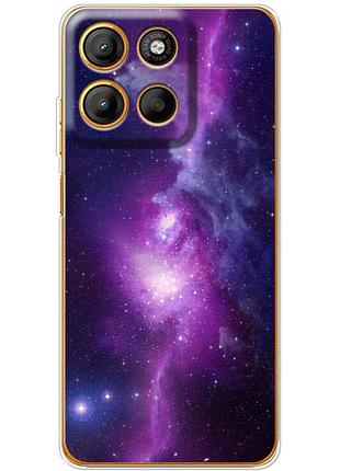 Чохол силіконовий з картинкою на motorola g15 (космос)