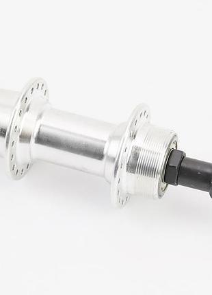 Втулка задня mtb алюмінієва 14gx36h під вільнобіг, v-brake, 2 промпідшипники 6200 2rs, крепл. гайка