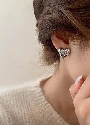 Серьги сердце миу 4