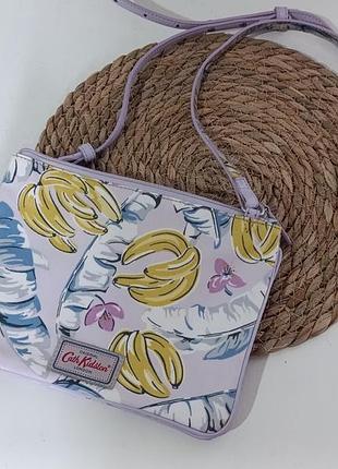 Б/у женская сумка через плечо (crossbody) cath kidston banana leaves лиловая