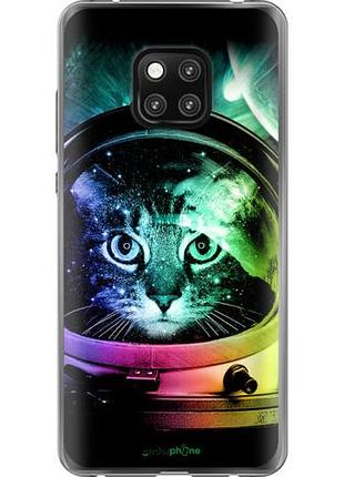 Чехол на huawei mate 20 pro кот-астронавт "4154u-1567-10746"