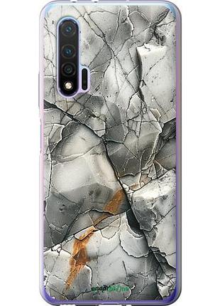 Чехол на huawei nova 6 серый мрамор "6041u-1821-10746"