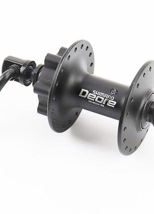 Втулка передняя mtb алюминиевая 14gx36h, disk-brake, крепл. эксцентрик, чёрная deore нв-m525a