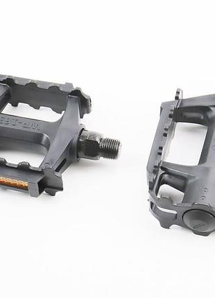 Педали mtb 9/16" (112x80x25mm) пластиковые, чёрные wp-163