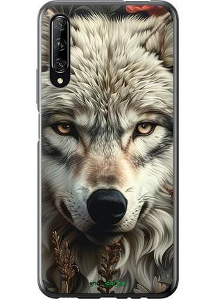 Чехол на huawei p smart pro волчий взгляд "6066u-1906-10746"