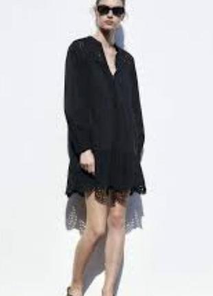 Платье ришелье zara 2