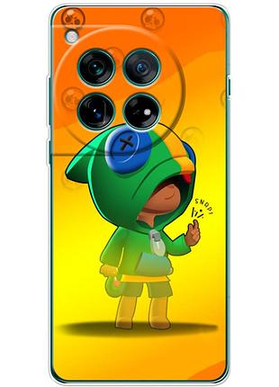 Чехол силиконовый с картинкой на oneplus 12 (бравл старс, brawl stars)