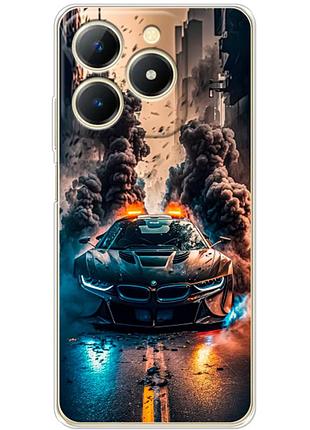 Чохол силіконовий з картинкою на realme c61 (машина bmw i8)