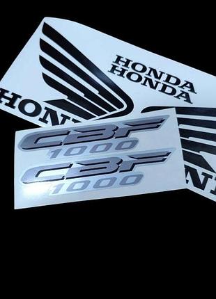 Наклейки на мотоцикл бак пластик honda на мотоцикл хонда cbf цбф 1000 с черными крыльями