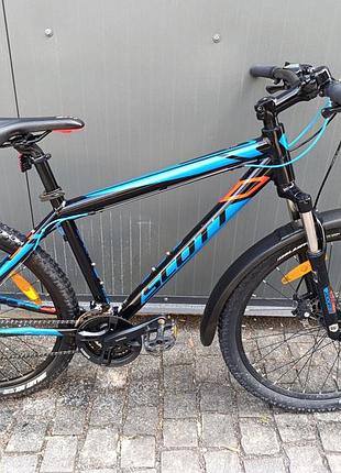 Велосипед scott 26", рама алюміній, чорний з синім б/у
