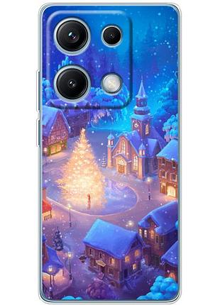 Чехол силиконовый с картинкой на xiaomi redmi note 14s (новогодний)