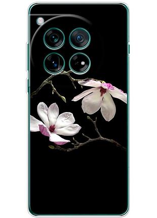 Чохол силіконовий з картинкою на oneplus 12 (квітка, манголія)
