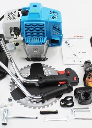 Тример (мотокоса) makita gt4800 - 4,8квт (шпуля-1шт+нож 3т-1шт+40тпоб-1шт, труба d-28mm x 9t)