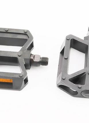 Педали bmx 9/16" (112x96x25mm) пластиковые, чёрные wp408