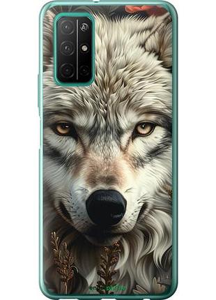 Чехол на huawei honor 30s волчий взгляд "6066u-1897-10746"
