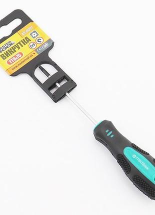 Викрутка магнітна torx tt9х75мм ручка з покриттям tpr 49-0097