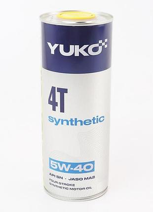 Масло 4t 5w-40 - синтетическое универсальное "synthetic", 1l, metal