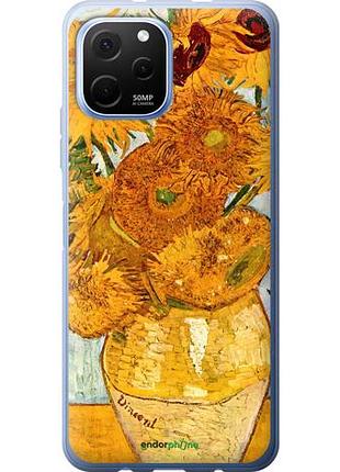 Чехол на huawei nova y61 винсент ван гог. подсолнухи "162u-2983-10746"