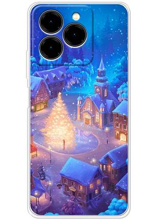 Чохол силіконовий з картинкою на ulefone note 20 pro (новорічний)