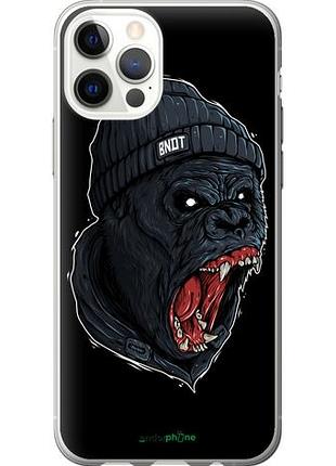 Чехол на iphone 12 обезьяна в ярости "4137u-2053-10746"