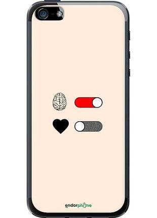 Чехол на iphone 5s любовь и ум "4553u-21-10746"