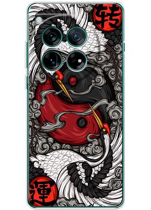 Чехол силиконовый с картинкой на oneplus 12 (знак инь янь)