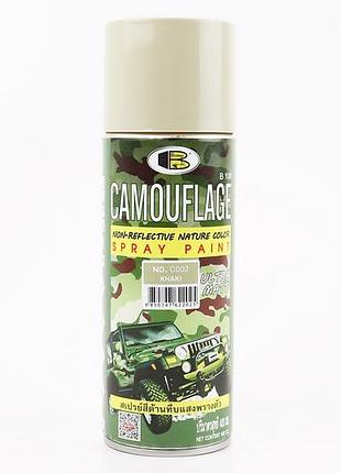 Фарба акрилова камуфляжна №c002 "хакі", аерозоль 400ml