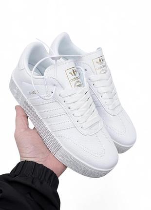 Женские кроссовки adidas samba белые🔥