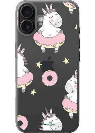 Чехол на iphone 16 plus единорожки "4659u-3714-10746"