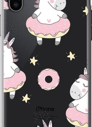 Чехол на iphone x единорожки "4659u-1050-10746"