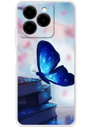 Чохол силіконовий з картинкою на ulefone note 20 pro (метелик)