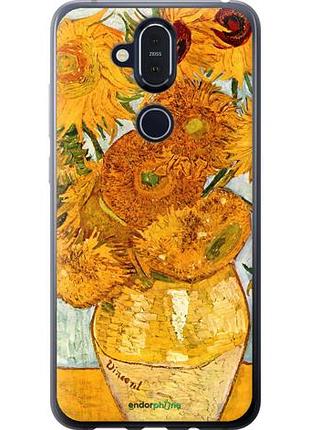 Чехол на nokia 8.1 винсент ван гог. подсолнухи "162u-1620-10746"