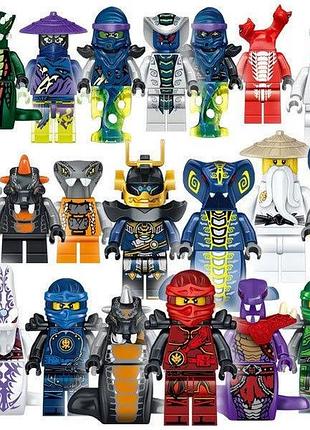 Набір фігурок чоловічків ніндзяго 24шт привиди та змії figures sets ninjago 24pcs 61045