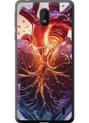 Чехол на nokia 1 plus crystal heart "6070u-1677-10746"