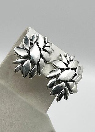Сережки серебряные "шафран" 6,04 г