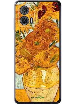 Чехол на motorola g73 винсент ван гог. подсолнухи "162u-3196-10746"