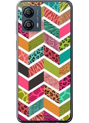 Чехол на motorola moto g53 шеврон v3 "1058u-3047-10746"