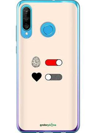 Чехол на huawei p30 lite любовь и ум "4553u-1651-10746"
