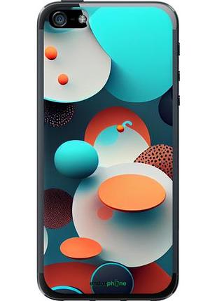 Чехол на iphone 5s горошек абстракция "5608u-21-10746"