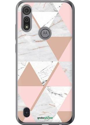 Чехол на motorola e6i мраморная симметрия "4344u-2355-10746"