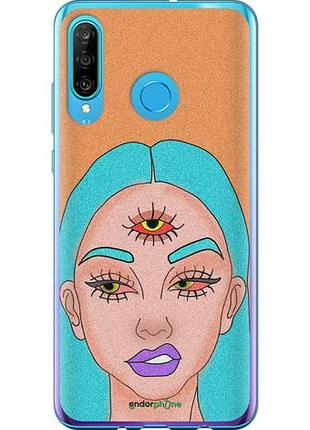 Чехол на huawei p30 lite девушка рисунок "4576u-1651-10746"